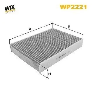 Фільтр салону Land Rover Discovery 14-/Range Rover Evoque 18- (вугільний) WIX FILTERS WP2221 Купить в Украине
