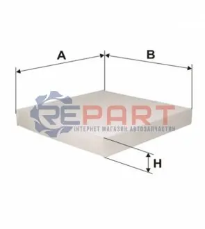 Фото Фільтр салону Honda Civic 87-01 WIX FILTERS (WP6834) зображення 1