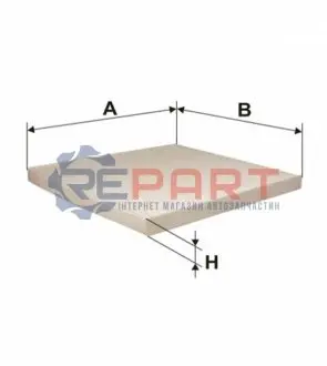 Фільтр салону RENAULT MEGANE SCÉNIC 1.4-2.0 10.96-10.99 WIX FILTERS WP6932 Купити в Україні