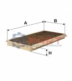 Фото Фільтр салону Ford Focus/Connect 1.8Di 02- (вугільний) WIX FILTERS (WP6937) зображення 1