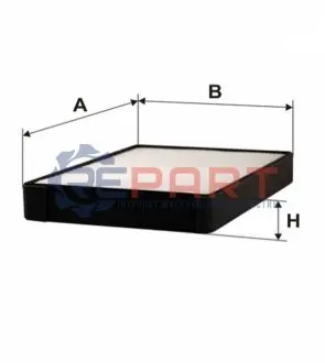 Фото Фільтр салону Hyundai Santa Fe/Sonata/Kia Sorento/Magentis 01- (не постачається) WIX FILTERS (WP9170) зображення 1