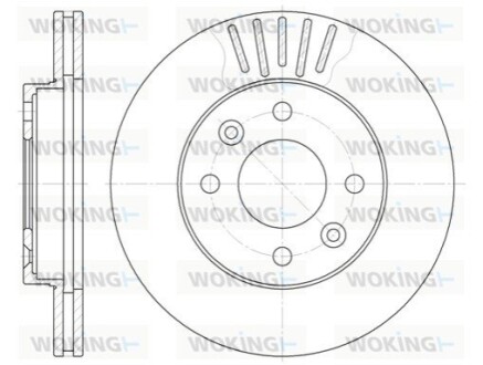 Гальмівні диски WOKING D6080.10