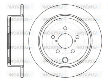 Гальмівний диск задн. Legacy/Outback/Liberty/Impreza/Forester 07- WOKING D61415.00