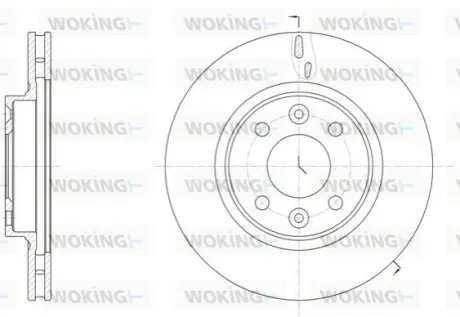 Диск гальмівний WOKING D61535.10
