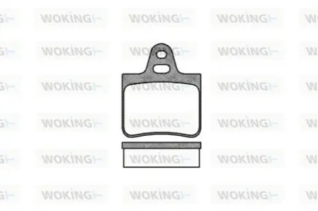 Гальмівні колодки WOKING P002300