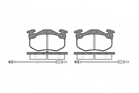 Гальмівні колодки WOKING P044324 (фото 1)