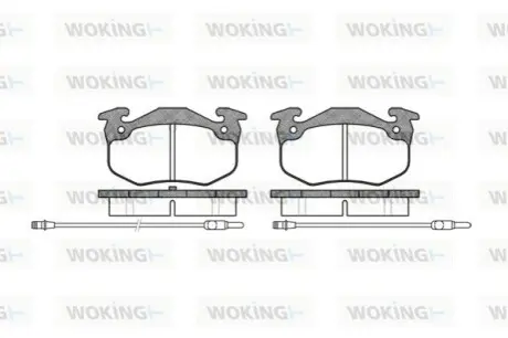 Тормозные колодки WOKING P044324