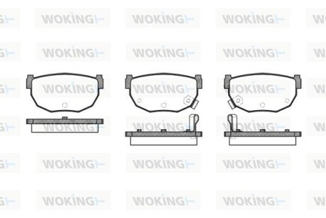 Колодки гальмівні WOKING P0513.12