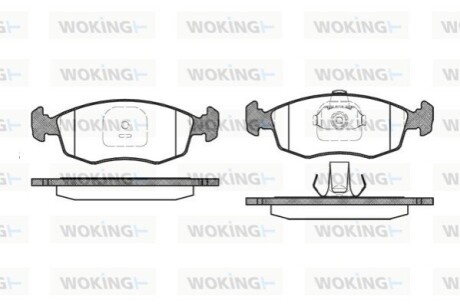 Колодки тормозные WOKING P0723.10