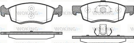 Гальмівні колодки WOKING P0723.32