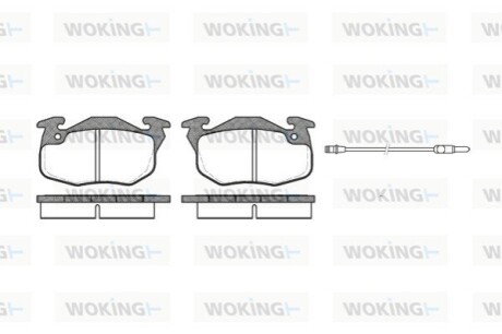 Гальмівні колодки WOKING P092312