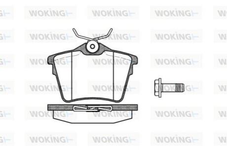 Гальмівні колодки WOKING P10033.00