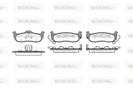 Колодки гальмівні WOKING P10063.02