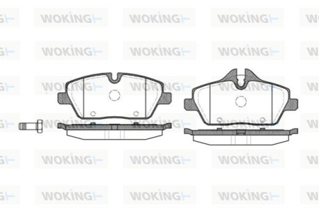 Гальмівні колодки WOKING P10313.00