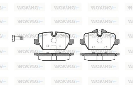 Тормозные колодки зад. BMW 3(E90)/1(E81) 04-13 (TRW) WOKING P10323.00