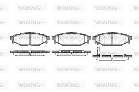 Гальмівні колодки WOKING P10363.01