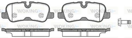 Гальмівні колодки WOKING P1059310