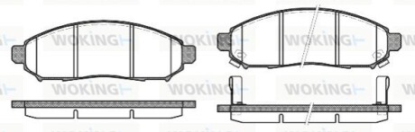 Гальмівні колодки WOKING P10623.12