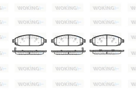 Гальмівні колодки WOKING P10733.02