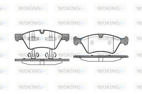 Тормозные колодки пер. W251/W164/W463/W164/W211 03-14 WOKING P10793.00