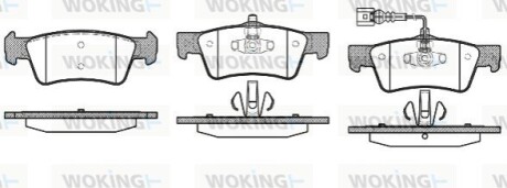 Колодки гальміані WOKING P10873.01