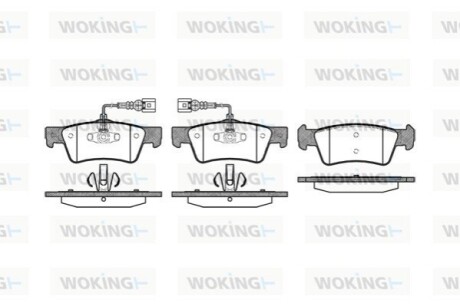 Гальмівні колодки WOKING P10873.02