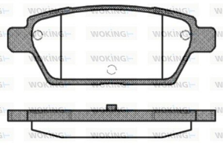 Колодки гальмівні WOKING P10953.10