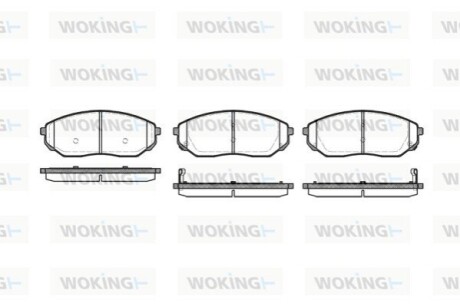 Гальмівні колодки WOKING P11413.02