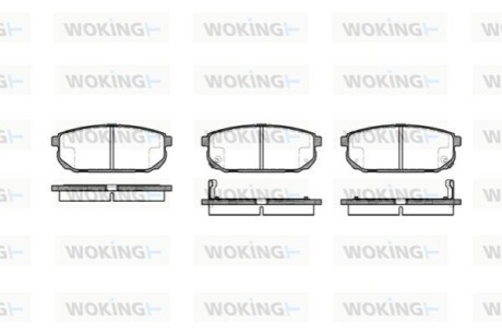 Гальмівні колодки WOKING P11423.02