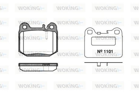 Гальмівні колодки WOKING P1143.40