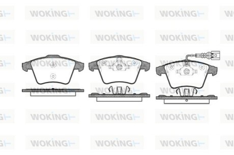 Гальмівні колодки WOKING P11453.01