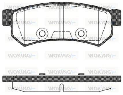 Гальмівні колодки WOKING P11483.10