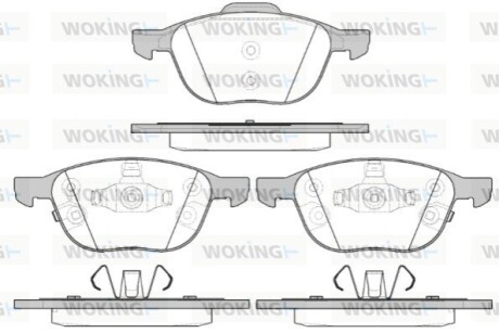 Колодки гальмівні WOKING P11823.12