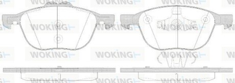 Гальмівні колодки WOKING P11823.50