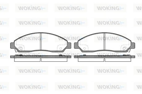 Колодки гальмівні WOKING P11983.14