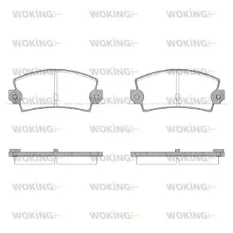 Гальмівні колодки WOKING P1213.36