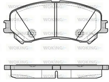Гальмівні колодки WOKING P1218320