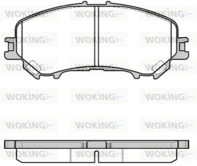 Тормозные колодки WOKING P1218322