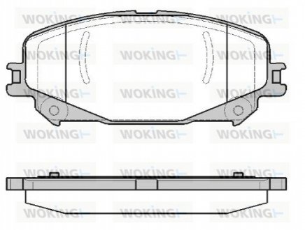 Гальмівні колодки WOKING P1218330