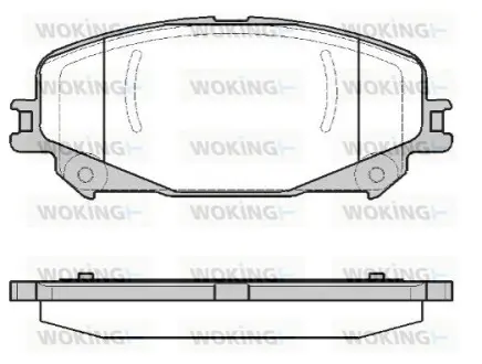 Тормозные колодки WOKING P1218330