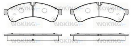 Колодки гальмівні WOKING P12393.00