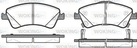 Колодки гальмівні WOKING P12413.12