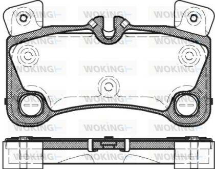 Гальмівні колодки WOKING P12463.00