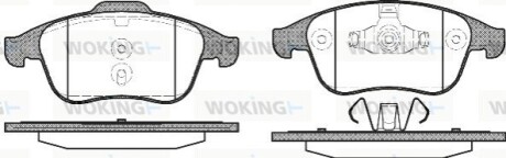 Гальмівні колодки WOKING P1250300