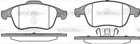 Тормозные колодки WOKING P1250310