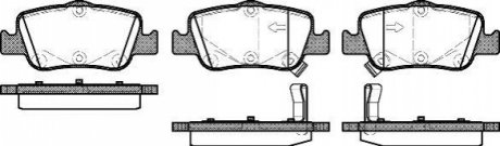 Тормозные колодки зад. Toyota Auris 07-12/Corolla 13- (bosch) WOKING P12563.02 (фото 1)