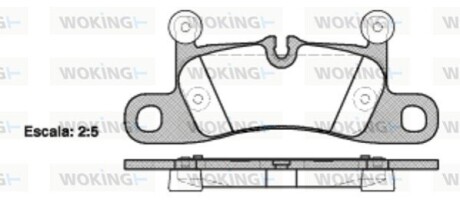 Гальмівні колодки зад. Touareg/Cayenne 10> WOKING P12793.10