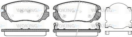 Тормозные колодки пер. Insignia/Insignia/Malibu/9-5 08-17 WOKING P12853.02