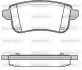Тормозные колодки зад. RENAULT Scenic/Megan/Talisman 1.4-2.0 08- WOKING (P12873.10) изображение 1