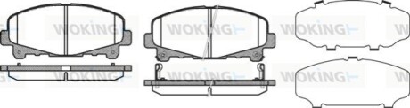 Колодки тормозные WOKING P12903.02